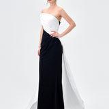 ROELLA ASYMMETRIC SASH GOWN B83D02100