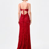 JUNIE LACE FISHTAIL GOWN B83D0289