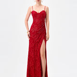 JUNIE LACE FISHTAIL GOWN B83D0289