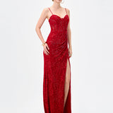 JUNIE LACE FISHTAIL GOWN B83D0289
