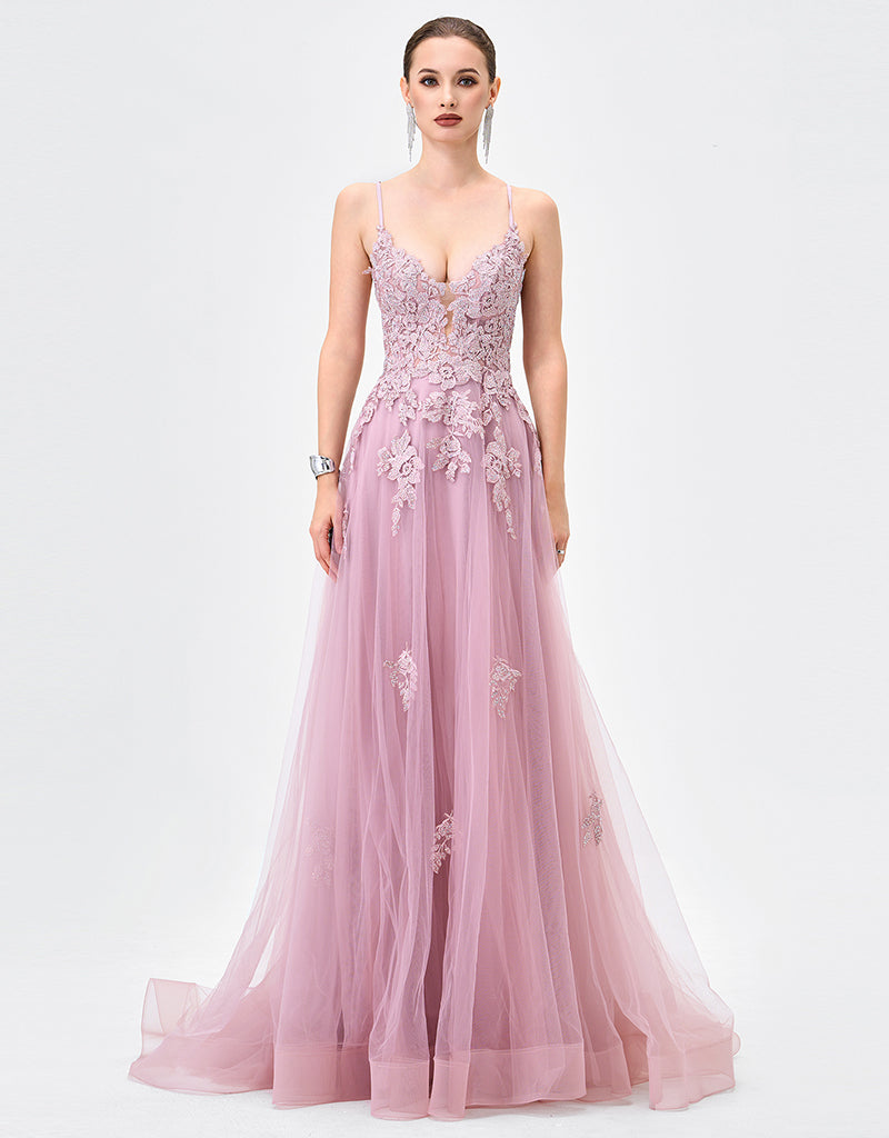 MORGANY PLUNGING BALL GOWN B83D0191