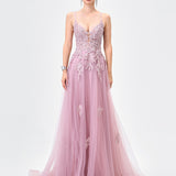 MORGANY PLUNGING BALL GOWN B83D0191