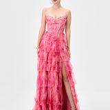 CALANTHA SWEETHEART TIERED BALL GOWN B83D0292