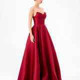 DEEBA STRAPLESS BALL GOWN B84D0424