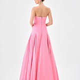 REEDS STRAPLESS GOWN B85D0403