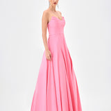 REEDS STRAPLESS GOWN B85D0403