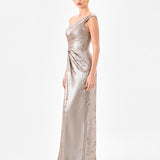 GINNIE DRAPED SASH GOWN B85D0511