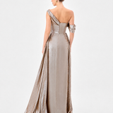 GINNIE DRAPED SASH GOWN B85D0511
