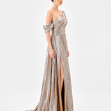 GINNIE DRAPED SASH GOWN B85D0511