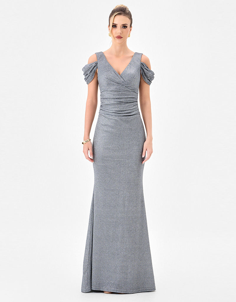 CARMELA V NECK GOWN B85D0607