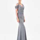 CARMELA V NECK GOWN B85D0607