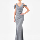 CARMELA V NECK GOWN B85D0607