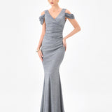 CARMELA V NECK GOWN B85D0607