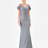 CARMELA V NECK GOWN B85D0607