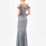 CARMELA V NECK GOWN B85D0607