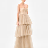 NADYA TIERED TULLE GOWN B85D0612
