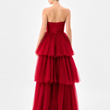 NADYA TIERED TULLE GOWN B85D0612