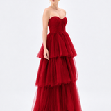 NADYA TIERED TULLE GOWN B85D0612