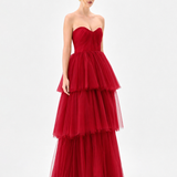 NADYA TIERED TULLE GOWN B85D0612