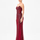 CHLOEISSE STRAPLESS SEQUIN GOWN B85D0614