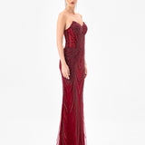 CHLOEISSE STRAPLESS SEQUIN GOWN B85D0614