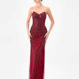 CHLOEISSE STRAPLESS SEQUIN GOWN B85D0614