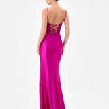KATY HIGH SPLIT GOWN B85D0615