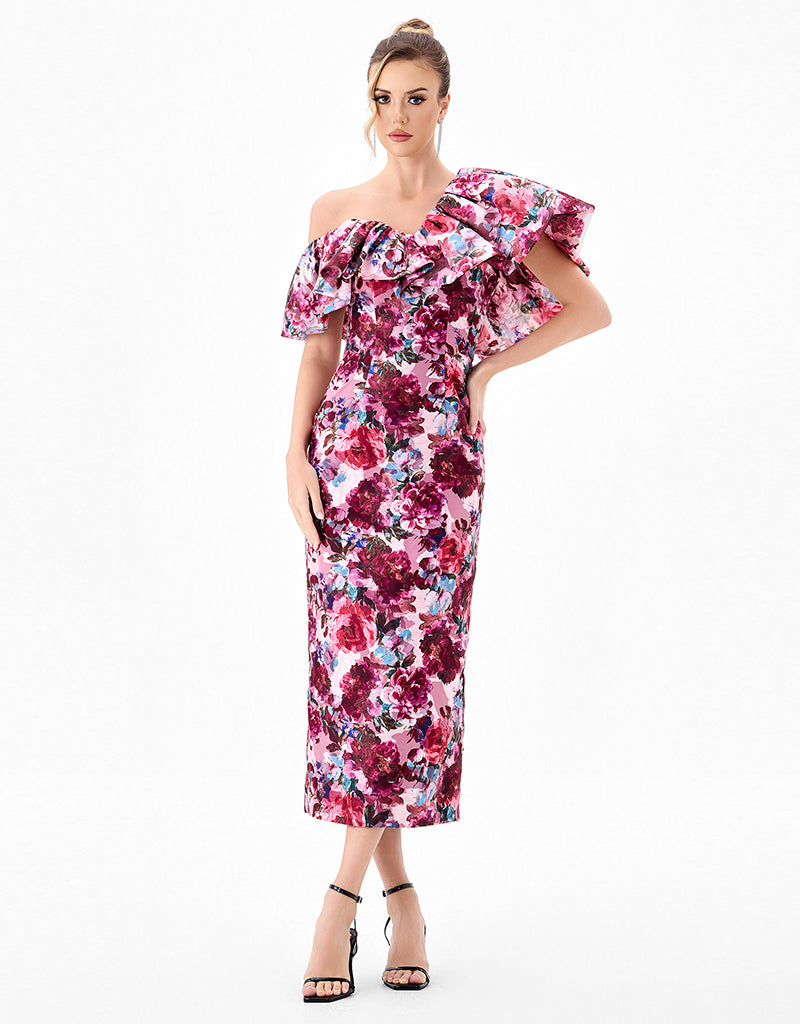 GILEA RUFFLE COLUMN MIDI B86D0709