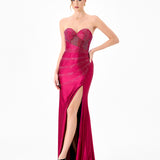 AMELYA SWEETHEART FISHTAIL GOWN B86D07100