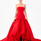 ALLEGRA STRAPLESS BALLOON GOWN B86D0711
