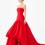 ALLEGRA STRAPLESS BALLOON GOWN B86D0711