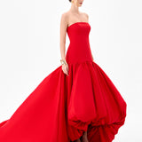 ALLEGRA STRAPLESS BALLOON GOWN B86D0711