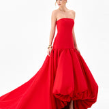 ALLEGRA STRAPLESS BALLOON GOWN B86D0711