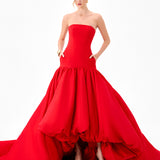 ALLEGRA STRAPLESS BALLOON GOWN B86D0711