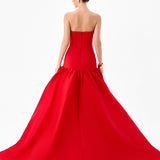 ALLEGRA STRAPLESS BALLOON GOWN B86D0711