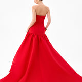 ALLEGRA STRAPLESS BALLOON GOWN B86D0711