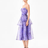 HARLUX TIERED STRAPLESS MIDI B86D0722