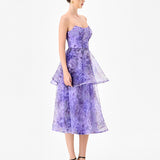 HARLUX TIERED STRAPLESS MIDI B86D0722