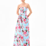 ZIA DRAMATIC SASH GOWN B86D0731