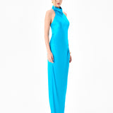 AALIYAH HIGH NECK COWL GOWN B86D0746