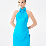AALIYAH HIGH NECK COWL GOWN B86D0746