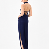 AALIYAH HIGH NECK COWL GOWN B86D0746