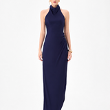 AALIYAH HIGH NECK COWL GOWN B86D0746