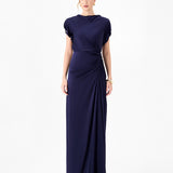 RASMI RUCHED SATIN GOWN B86D0747