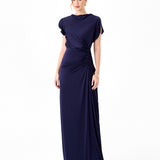 RASMI RUCHED SATIN GOWN B86D0747