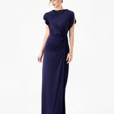 RASMI RUCHED SATIN GOWN B86D0747