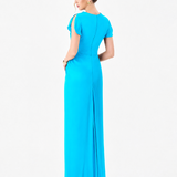 RASMI RUCHED SATIN GOWN B86D0747