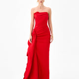 KERRY PLEATED SASH GOWN B86D0756