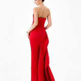 KERRY PLEATED SASH GOWN B86D0756