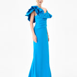 SMINTY DRAMATIC FRILL GOWN B86D0757
